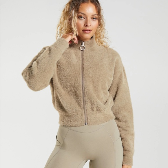 Gymshark x Whitney Simmons Eyelash Knit Jacket - Picture 1 of 4